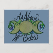 Carte Postale Comme ci-dessus, donc ci-dessous, Art païen de la  (Devant)