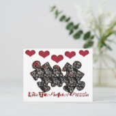 Carte Postale Comme deux pièces d'un puzzle (Debout devant)