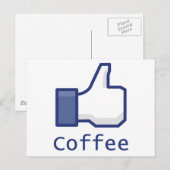 Carte Postale Comme du café (Devant / Derrière)