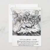 Carte Postale Comme la Salamandre vit dans le feu (Devant / Derrière)