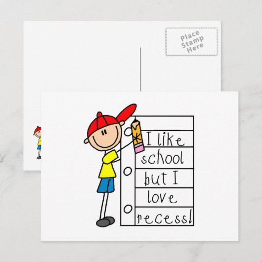 Carte Postale Comme l'amour de l'école (Devant / Derrière)