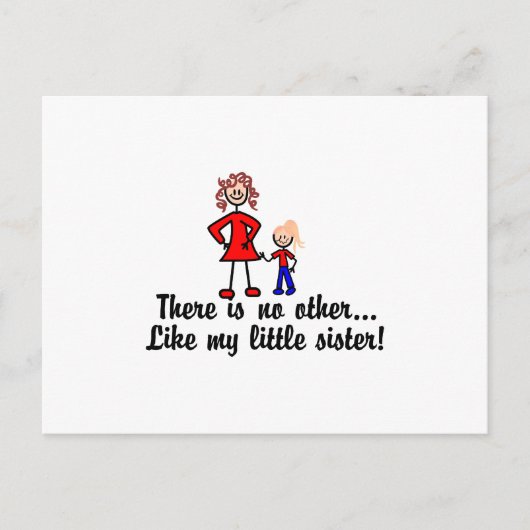 Carte Postale Comme Ma Petite Soeur (Devant)
