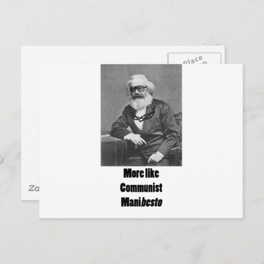 Carte Postale Comme ManiBESTO ! (Devant / Derrière)