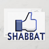 Carte Postale Comme Shabbat (Devant / Derrière)