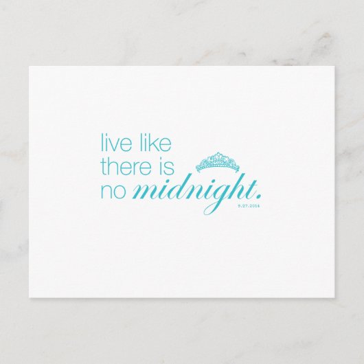 Carte Postale Comme s'il n'y avait pas de minuit (Devant)