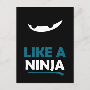 Carte Postale Comme Un Ninja