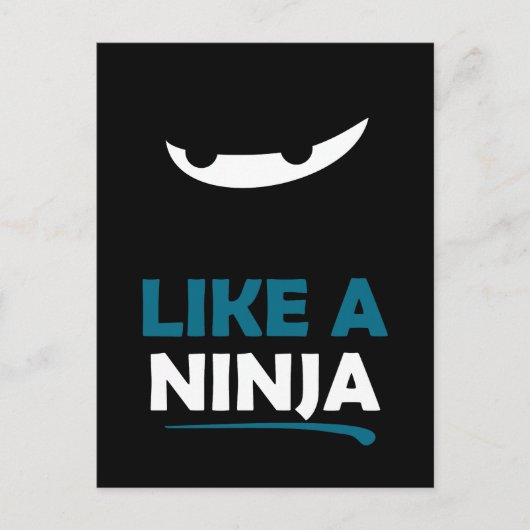 Carte Postale Comme Un Ninja (Devant)