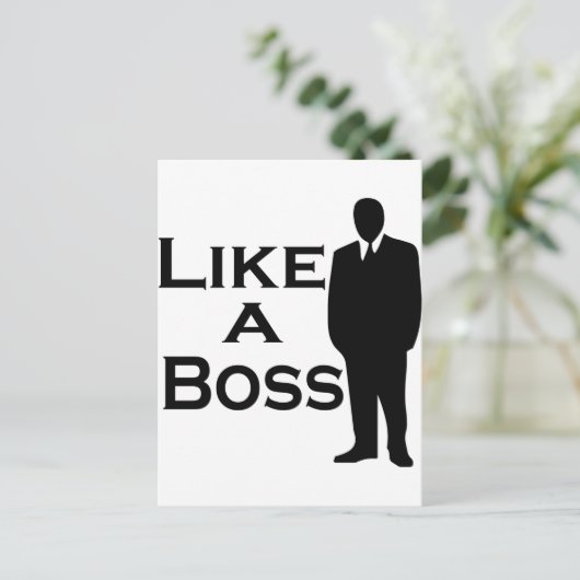 Carte Postale Comme un patron (Debout devant)