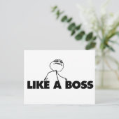 Carte Postale Comme une BOSS (Debout devant)