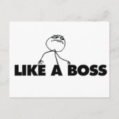 Carte Postale Comme une BOSS (Devant)
