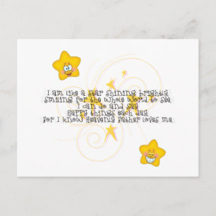 Carte Postale comme une étoile brillante