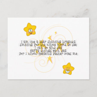 Carte Postale comme une étoile brillante