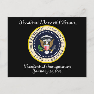 Carte Postale COMMÉMORATIF D'INauguration DU PRÉSIDENT OBAMA