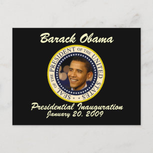 Carte Postale Commémoration de l'investiture du président Obama