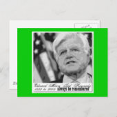 Carte Postale Commémoration 'Kennedy' Edward (Devant / Derrière)