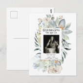 Carte postale commémorative avec cadre en eucalypt (Devant / Derrière)