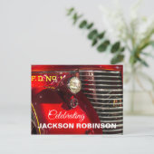 Carte postale commémorative de camion de pompiers  (Debout devant)