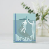 Carte postale commémorative de course de marathon (Debout devant)