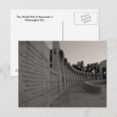 Carte postale commémorative de la Seconde Guerre m (Devant / Derrière)