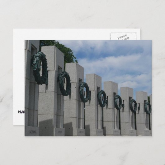 Carte postale commémorative de la Seconde Guerre m (Devant / Derrière)