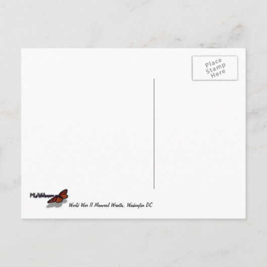 Carte postale commémorative de la Seconde Guerre m (Dos)