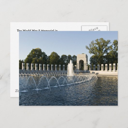 Carte postale commémorative de la Seconde Guerre m (Devant / Derrière)