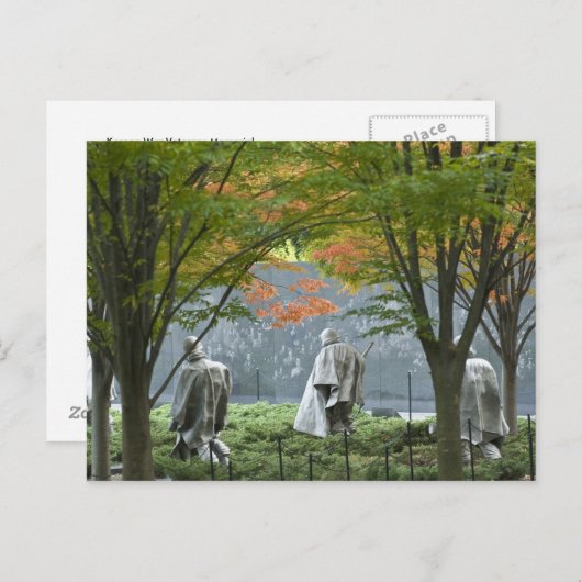 Carte postale commémorative des anciens combattant (Devant / Derrière)