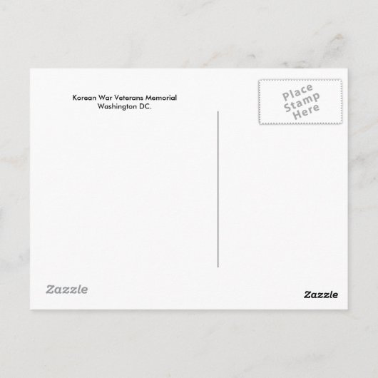 Carte postale commémorative des anciens combattant (Dos)