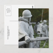 Carte postale commémorative des anciens combattant (Devant / Derrière)