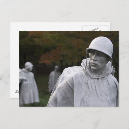 Carte postale commémorative des anciens combattant (Devant / Derrière)