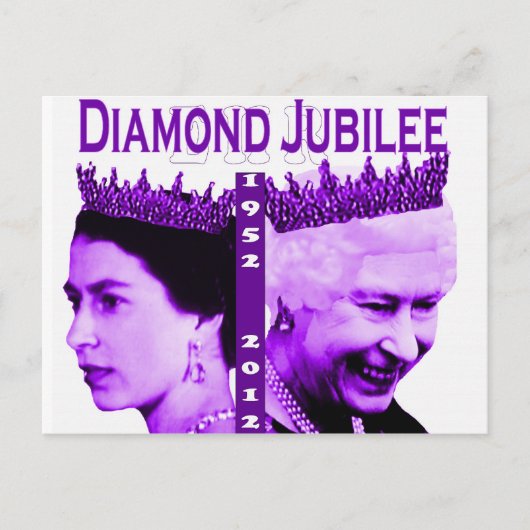 Carte postale commémorative du jubilé de diamant (Devant)
