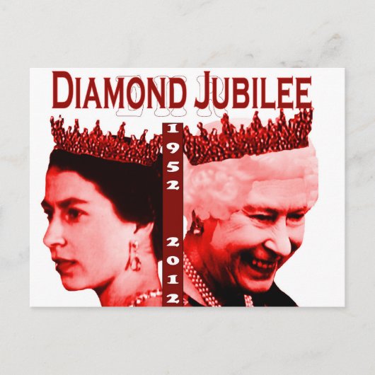 Carte postale commémorative du jubilé de diamant (Devant)