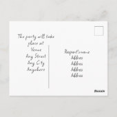 Carte postale commémorative modifiable King Charle (Dos)