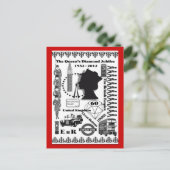 Carte postale commémorative Queens Diamond Jubilee (Debout devant)