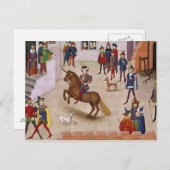 Carte Postale Comment Alexandre le Grand Bucéphale Monté (Devant / Derrière)