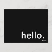 Carte Postale comment allons -nous? (Dos)