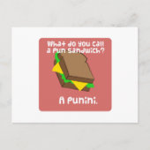 Carte Postale Comment appelez-vous un sandwich au jeu de mots ?  (Devant)