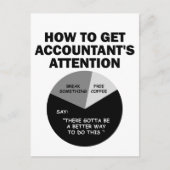 Carte Postale Comment attirer l'attention du comptable Rompre qu (Devant)