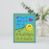 Carte Postale Comment Commencer Votre Journée_ (Debout devant)
