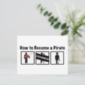 Carte Postale Comment devenir un pirate (Debout devant)