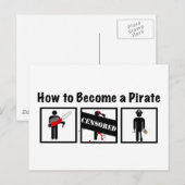 Carte Postale Comment devenir un pirate (Devant / Derrière)