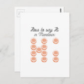 Carte Postale Comment Dire Bonjour En Mandarin (Devant / Derrière)