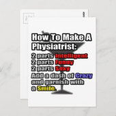 Carte Postale Comment faire un physiatre .. Drôle (Devant / Derrière)