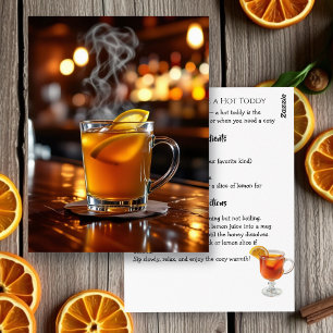 Carte Postale Comment faire une fiche de recette de Hot Toddy