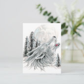 Carte Postale Comment hurler au visage dans la lune (Debout devant)