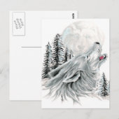 Carte Postale Comment hurler au visage dans la lune (Devant / Derrière)