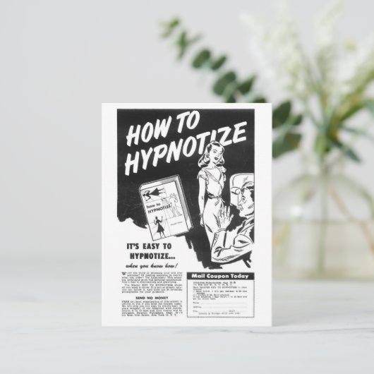 Carte Postale Comment hypnotiser (Debout devant)