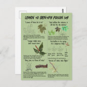 Carte Postale Comment identifier le poison Plantes ivoiriens - R (Devant / Derrière)