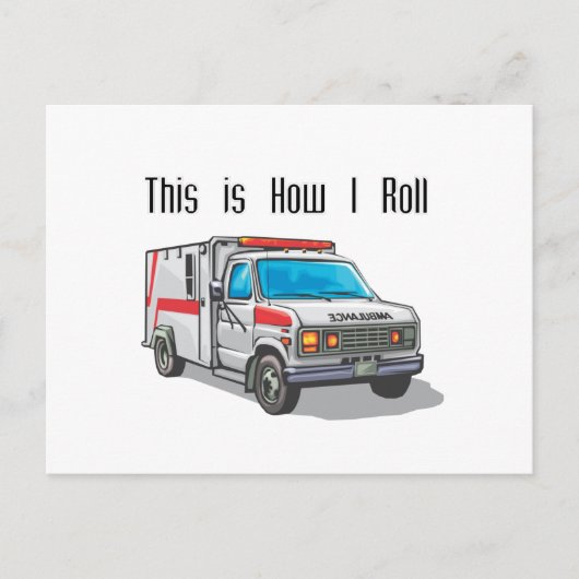 Carte Postale Comment je déplace l'ambulance (Devant)