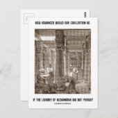 Carte Postale Comment la civilisation avancée peut être si la bi (Devant / Derrière)